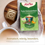Yogi Tea – Tulsi Serenity Bio-Ayurvedischer Kräutertee, koffeinfreie Tulsi-Mischung aus der Natur, „Heiliges“ Basilikum, Lakritze und Orange, Yogi-Tee, 3er-Pack, 3 x 17 Teebeutel (51 Teebeutel)