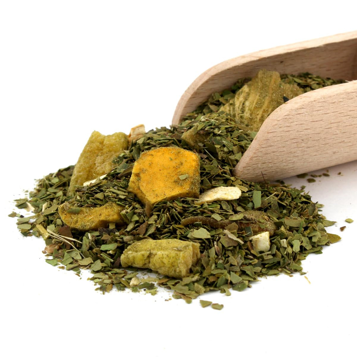 Yerba Melon De Guava 500G – Brasilianischer Yerba Mate Tee mit Melone, Guave, Jackfrucht, Ananas und Kokosnuss – Exotisch und fruchtig – Luftgetrocknet, vegan