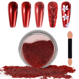 Chrome Nagel Pulver Spiegel Effekt Metallic Staub Holographische Glitter Glasierte Maniküre Dekoration Reflektierendes Pigment Für DIY Gel Polish Nail Art, Harz Handwerk, Geschenke Für Gold