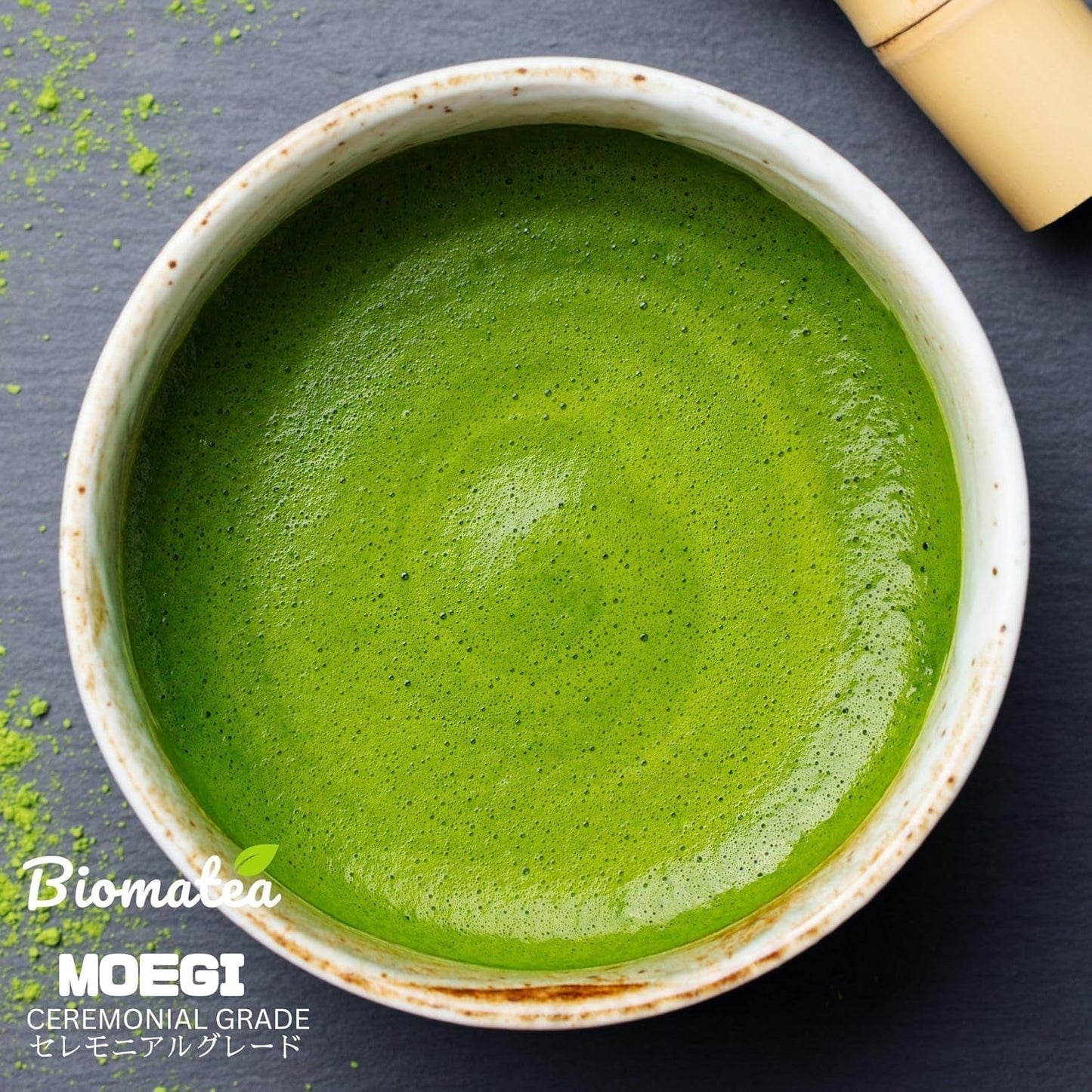 50 g Matcha in Zeremonienqualität aus Japan – 100 % natürlich, frei von Pestiziden und getestet – mit Stein gemahlen – Moegi Matcha Premium japanisches Teepulver