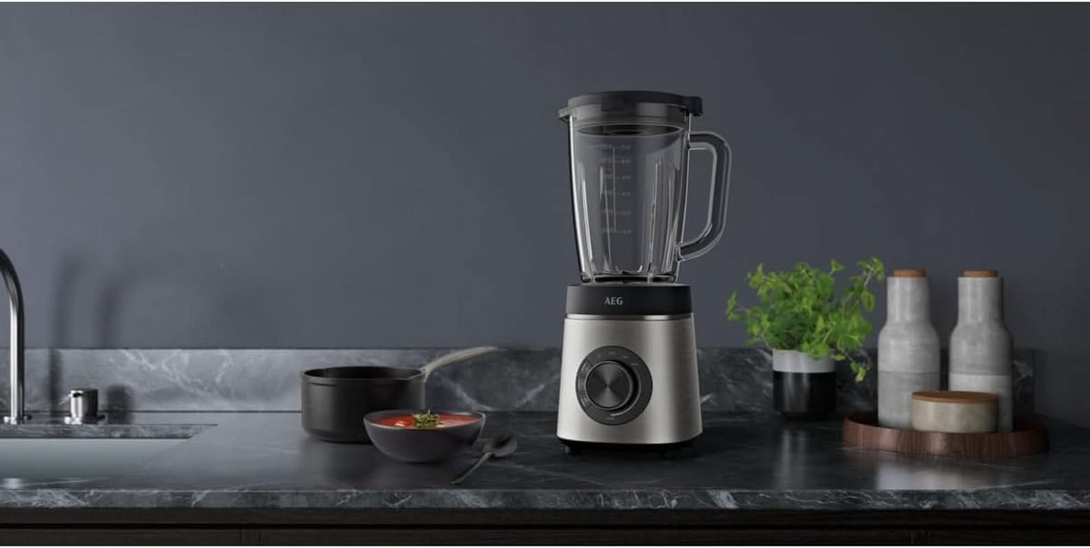 AEG TB6-1-6S STANDMIXER / Geschwindigkeitsregelung 3 Programme Smoothie ICE Funktion Küche Naty Shop