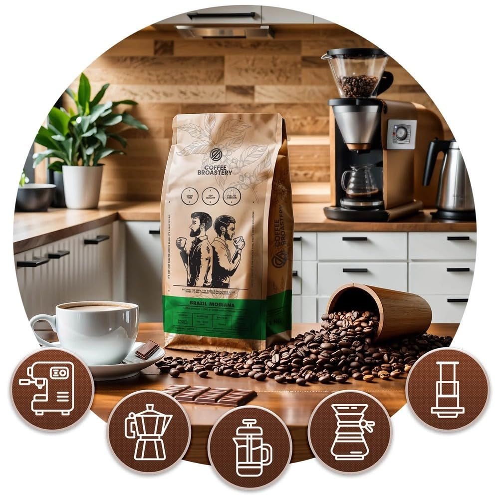 Satz Kaffeebohnen 3x1kg 3000g | Brasilien Guaxupe | Brasilien Mogiana | Brasilien Cerrado | Brasilien | Spezialkaffee | Frisch frittiert