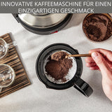 Krups T8 Filter-Espressomaschine, 850 Watt, automatische Abschaltung, 8–12 Tassen, 1 l Fassungsvermögen, Permanentfilter, beleuchteter Ein-/Ausschalter, einfach zu bedienen, Schwarz, KM4689