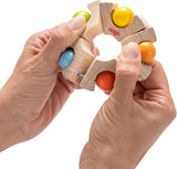HABA 306692 – Fangspielzeug mit Kugelrad, Fangspielzeug ab 6 Monaten, Made in Germany, Buntes Bebe Toys Naty Shop