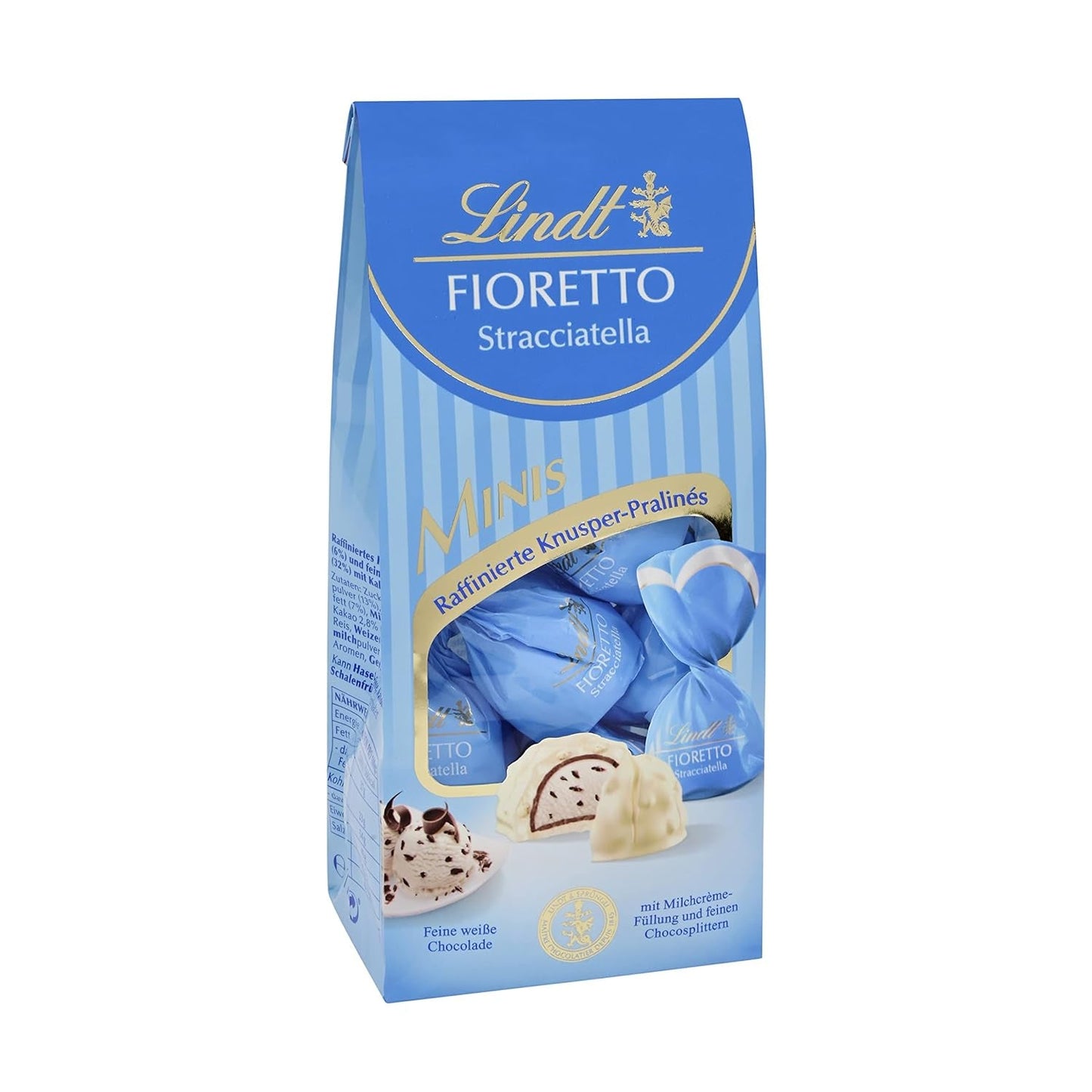 Lindt-Schokolade | FIORETTO Zabaione Geschenkset | 138g | 6 Pralinen aus Vollmilchschokolade mit Zabaione-Trüffelfüllung und knusprigem Topping, alkoholhaltig | Schokoladengeschenk