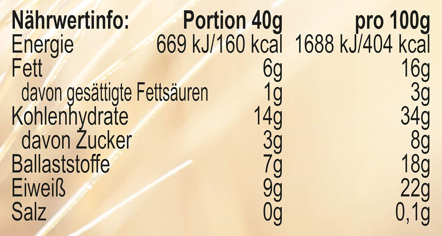 Seitenbacher Müsli Ballaststoff Und Früchte I Ohne Zugesetzten Zucker I Ohne Zugesetztes Fett I (1 X 750 G) Cereals Naty Shop