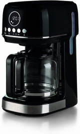 Ariete Moderna 1396 Filter-Espressomaschine für die Zubereitung von amerikanischem Kaffee, bis zu 15 Tassen, Glaskaraffe, Heizplatte, LCD-Display, herausnehmbare und waschbare Filter, weiß