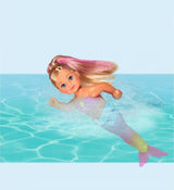Simba 105733318 – Evi Love Swimming Mermaid, Evi wie eine Meerjungfrau, kann richtig schwimmen, mit Fischfigur, Anziehpuppe, 12 cm, für Kinder ab 3 Jahren. Puppen Naty Shop