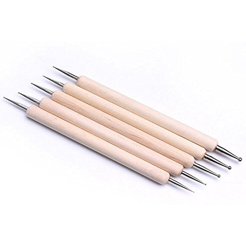 ® 20 x professionelle Nagelpinsel, Gel, Malpinsel, Künstlerpinsel, French-Nagelpinsel-Set, Werkzeugset mit spitzer Spitze, für Nageldesign, Malen, Punktmuster usw., mit Tasche