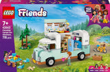 LEGO Friends Caravan, Rollenspiel-Bauset mit Spielzeug-Caravan, Geschenk für Mädchen ab 7 Jahren, kreatives Spielset mit 3 Minifiguren und Frettchen-Tierfigur 42663 Bausets Besuchen Sie den LEGO-Store