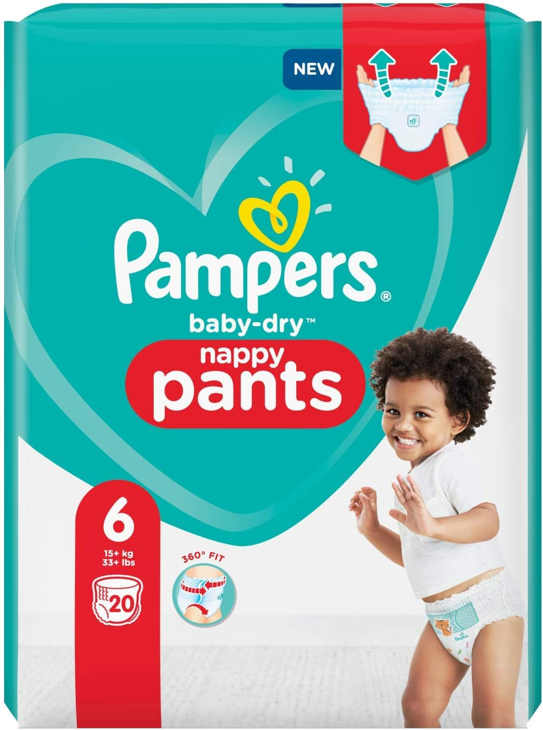 Windeln Pampers 81657566 Baby-Dry Pants, weiß