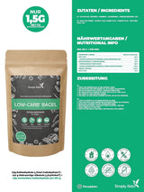 Simply Keto Lower Carb* Bagel-Backmischung für Low Carb* und ketogene Diät – laktose- und glutenfrei – 335 Gramm Naty Shop Kitchen