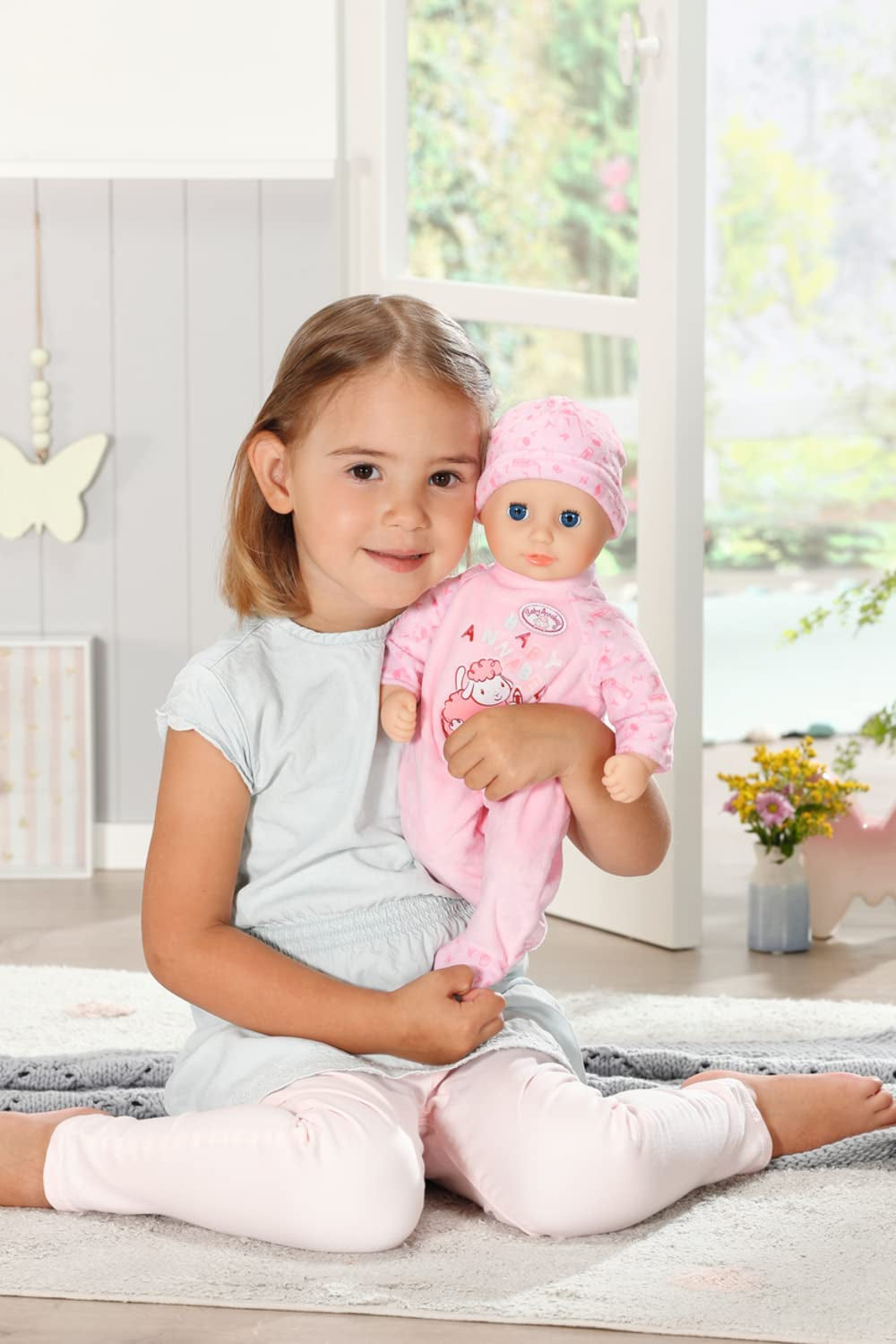 Annabell Little Annabell Kuschelpuppe 36cm, mit Stoffkörper und Schlafaugen, 36cm, 709870 Zapf Creation