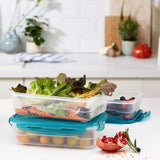 Amazon Basics Gefrierbehälter im Set, mit Deckel, auslaufsicher, stapelbar, Kühlschrank/Gefrierschrank, BPA-frei, Kunststoff, mikrowellen- und spülmaschinenfest, 3 x 1,2 l, transparente Frischhalteboxen von Naty Shop