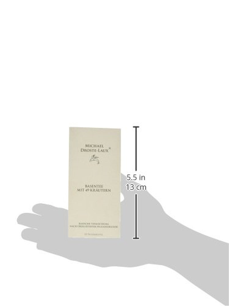 Droste-Laux Basischer Tee mit 49 Kräutern, 25 Stück (Kräutertee, Filterbeutel, Fasten- oder Diättee) 120501