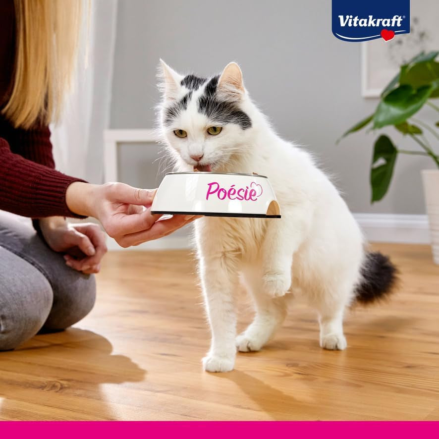 Vitakraft Poésie Classique, Nassfutter für Katzen, Katzenfutter in Soße, mit Huhn, mit Truthahn, mit Rindfleisch, mit Lachs, ohne Zuckerzusatz und Getreide (1 Packung à 12 x 85g)