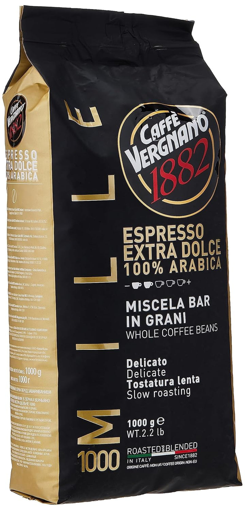 Caffè Vergnano EXTRA DOLCE Espressokaffeebohnen 1000 (1kg)