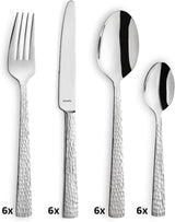 Amefa Felicity Besteckset, 24-teilig, für 6 Personen, Edelstahl 18/0 Kitchen Naty Shop
