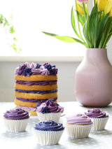 Sugarflair Nudel-Lebensmittelfarbe Lila, 4er-Set, Nudel-Lebensmittelfarbe, Fondant, Marzipan, Zuckerpaste, Buttercreme und mehr: Lila, Lavendel, Traubenviolett, Tiefviolett – 4er-Set