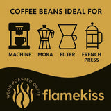 Kaffeebohnen 1 kg – Hochwertige Arabica- und Robusta-Espressobohnen, handgeröstet über einem Holzfeuer für ein reichhaltiges und aromatisches Kaffeeerlebnis aus ganzen Bohnen