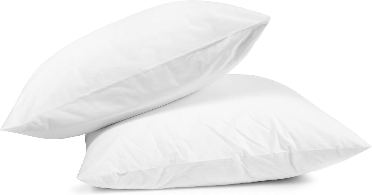 HOMLA Toby Füllkissen 2er-Set, 45X45Cm, weiß, Premium-Polyester, formstabil und pflegeleicht Naty Shop Standardkissen