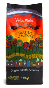 El Pajaro Mas IQ Limited 400 g | Starker paraguayischer Mate-Tee | Mit Blättern, Zweigen und Staub | Mit Ginkgo Biloba, Guarana, Camu Camu, Bacopa Monnieri, Kaktus