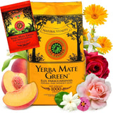 Yerba LAS FLORES 1 kg ● Yerba Mate-Tee mit brasilianischen Pfirsichen ● Jasmin ● Mate-Tee aus Mate-Blättern ● Natürliche Aromen ● Yebra Mate-Tee mit Guarana 50 g ● Yerba Mate-Tee mit ganzen Blättern 1050 g ● Vegan