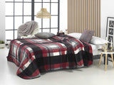 MANTAS MORA Bedruckte Decke, großes Volumen, 100 % Polyester, 450 g/m², weich, für Herbst/Winter, Design Harmony K60, 260 x 240 cm, für Betten mit 160/180 cm, blau. Bettdecken und Steppdecken Naty Shop Grau 260 x 240 cm – Cama De 160/180 cm