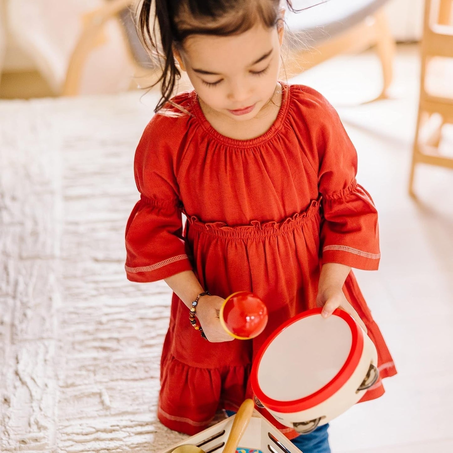 Melissa & Doug Eine Band in einer Box | Lernspielzeug | Musikspielzeug für Kinder | 3+ | Geschenk für Jungen oder Mädchen Naty Shop Babyspielzeug