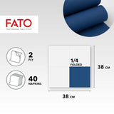 - Weiche und sanfte Einweg-Papiertücher, 40er-Packung, Größe 38 x 38, in 4 gefaltet, 2 Schichten, Farbe Nachtblau, 100 % reines Zellulosepapier, FSC-zertifiziert (3er-Pack)