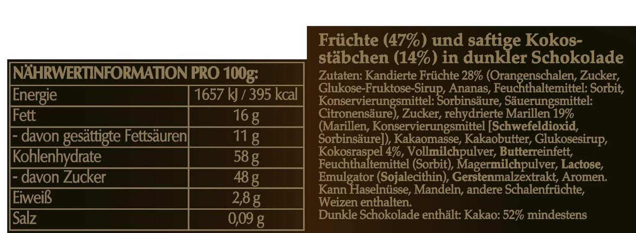 Hofbauer Wiener Früchte mit Schokoladenüberzug, 1 kg