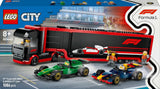 LEGO City F1 Transporter mit RB20 & AMR24 F1 Rennwagen – Spielzeugautotransporter für Red Bull & Aston Martin Formel 1 Teams – inkl. 5 Minifiguren – Geschenk für Jungen und Mädchen ab 8 Jahren 60445 Bausätze Besuchen Sie den LEGO-Store