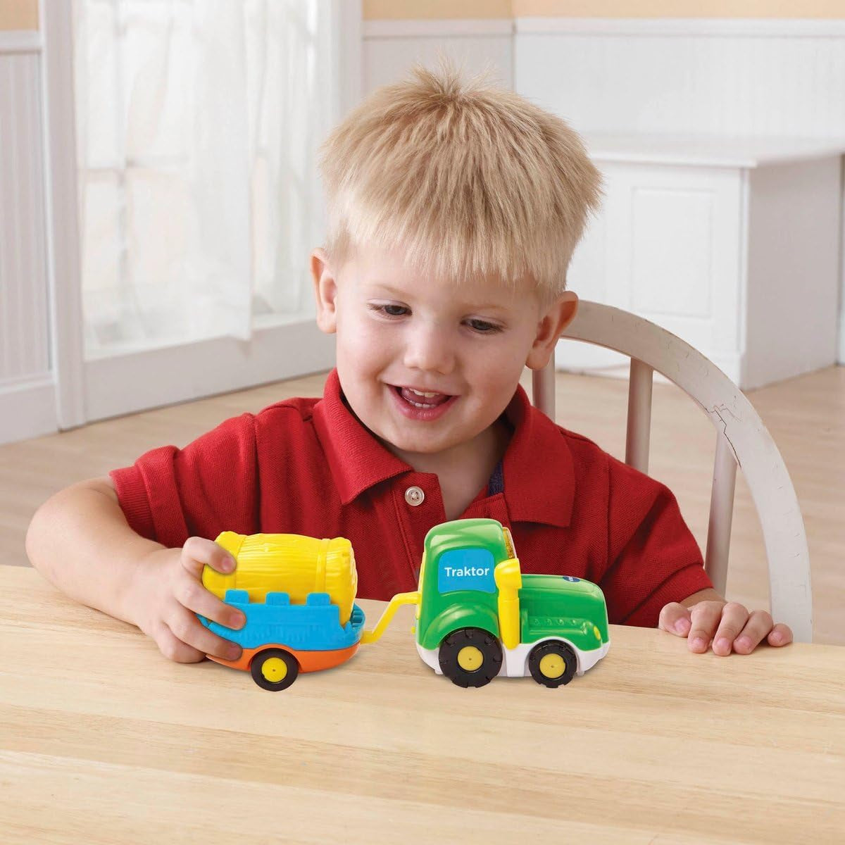 Vtech 80-152304 – TUT TUT Baby-Flitzer, Traktor und Anhänger Bebe Toys Naty Shop