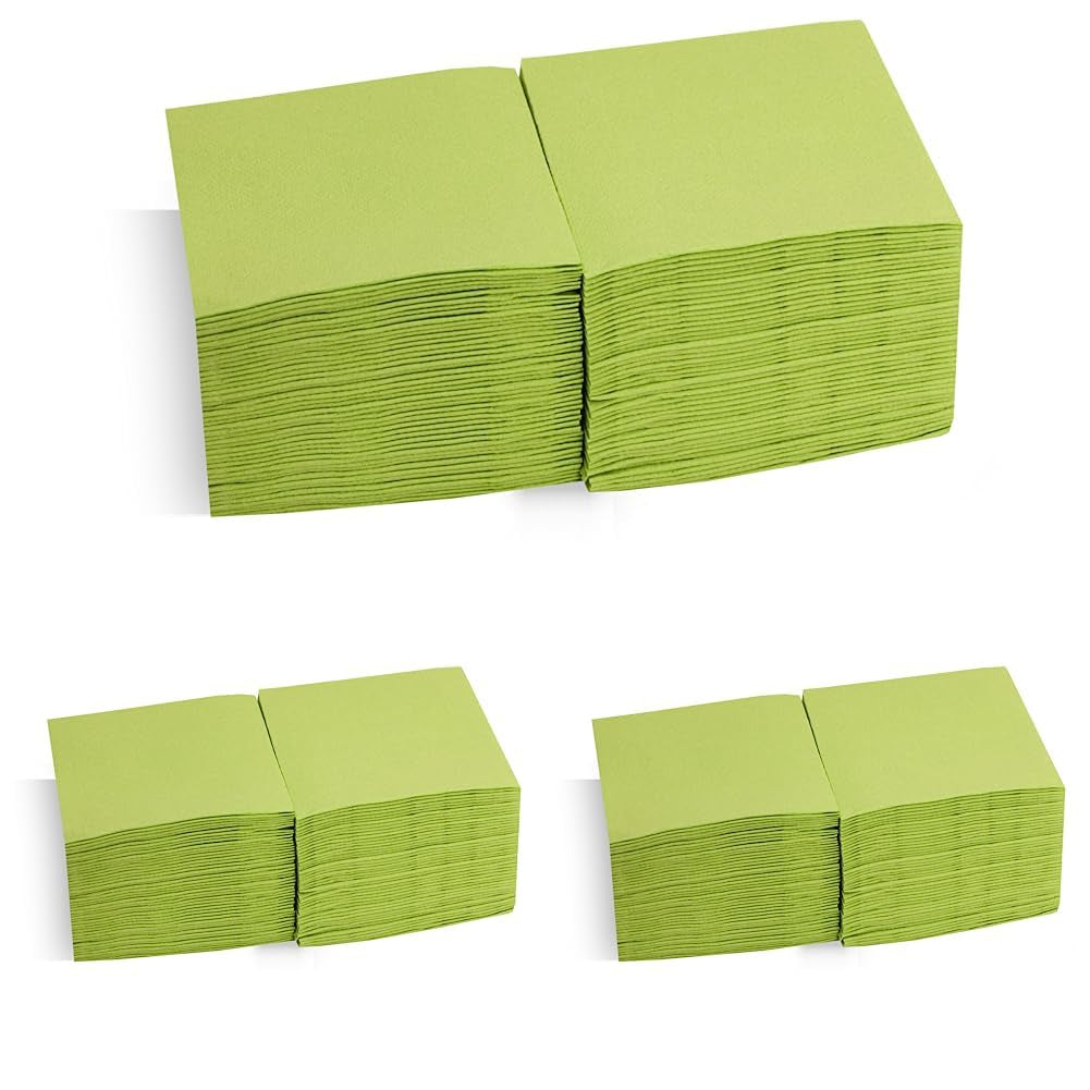 Saten Ser22104961 Coktail-Serviette, 20 x 20, 2-lagig, 1/4-Faltung, 100 Servietten, Punta-Punta, Schwarz