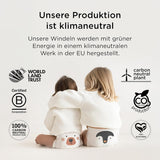 Kit & Kin Premium Öko-Windeln, Größe 4 (9–16 kg), 132 Windeln, pflanzlich und hypoallergen, zuverlässiger Auslaufschutz, vegan und frei von Tierversuchen