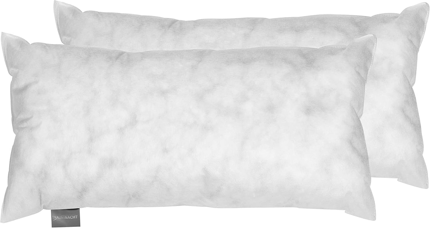 Traumnacht Green Basic Kissenset bestehend aus zwei Kissen 80 x 80 cm, Öko-Tex zertifiziert, hergestellt nach dem deutschen Qualitätsstandard Naty Shop Standardkissen 40 x 80 cm