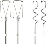Krups GN4001 3 Mix 4000 Handmixer | 450 Watt | Robustes Design | Variabler Geschwindigkeitsregler | Turbo- und Auswurf-Funktion | inkl. 2 Rührbesen und 2 Knethaken | Weiß/Grau Kitchen Naty Shop