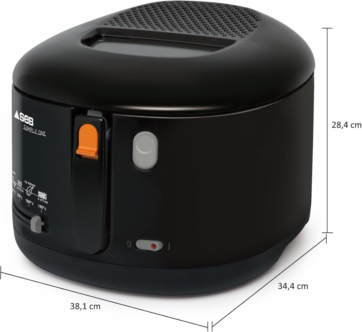 Elektrische Fritteuse Tefal Simply One, XL-Kapazität für Pommes Frites bis 1,2 kg, exklusives Wandkühlsystem. Haushaltsgeräte Naty Shop