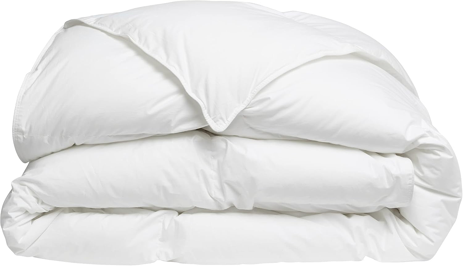 DODO 40381220 Decke Helsinki, Außenmaterial aus Perkal-Baumwolle, Füllung aus Entendaunen/Leder, 240 cm 220 cm, weiß Bettdecken und Steppdecken Naty Shop