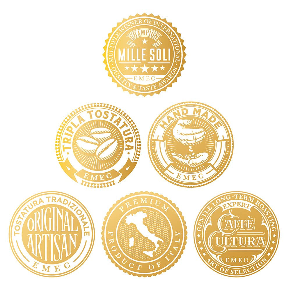 Caffè Espresso - Espressobohnen 1kg - Traditionelle Dreifachröstung In Handarbeit - Premium Kaffeebohnen mit perfekter Crema und besons säurearm für Fullyautomat und Siebträger