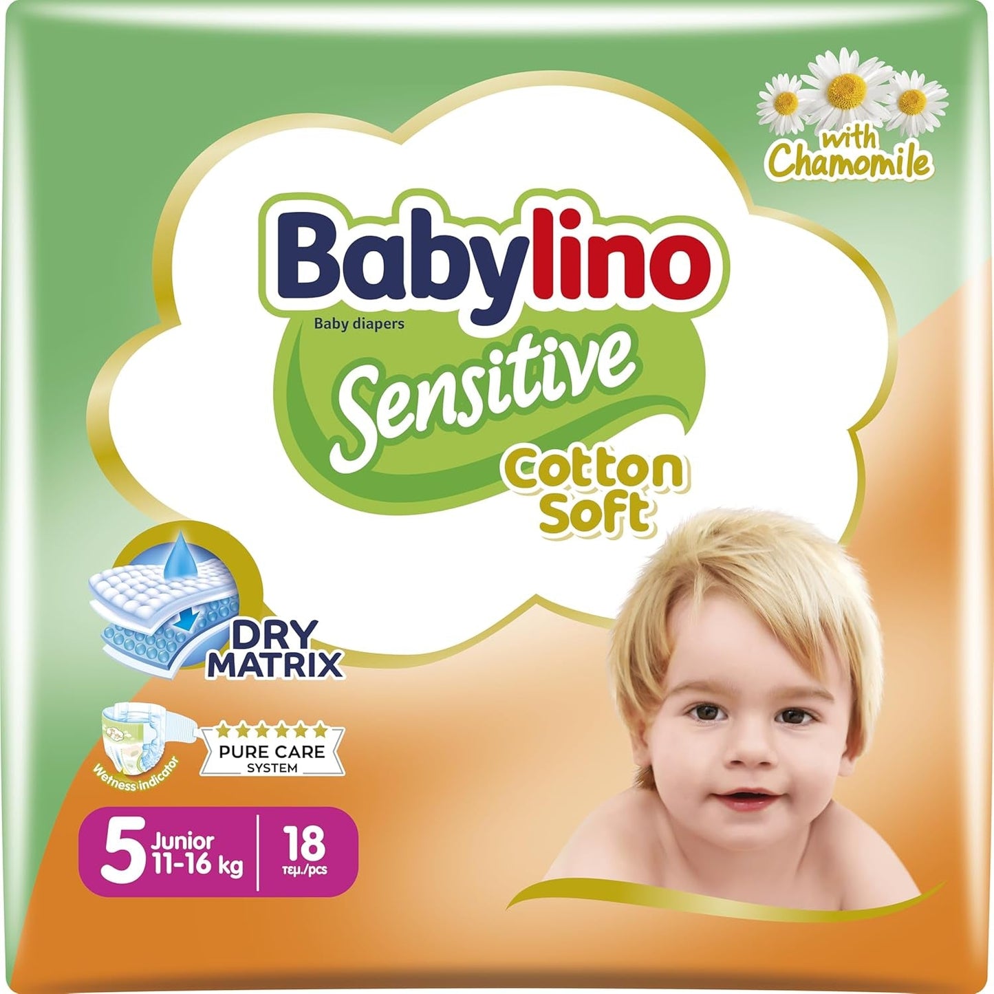 Windeln für empfindliche Babys, Größe 7, extra groß plus (+15 kg), 14 Stück