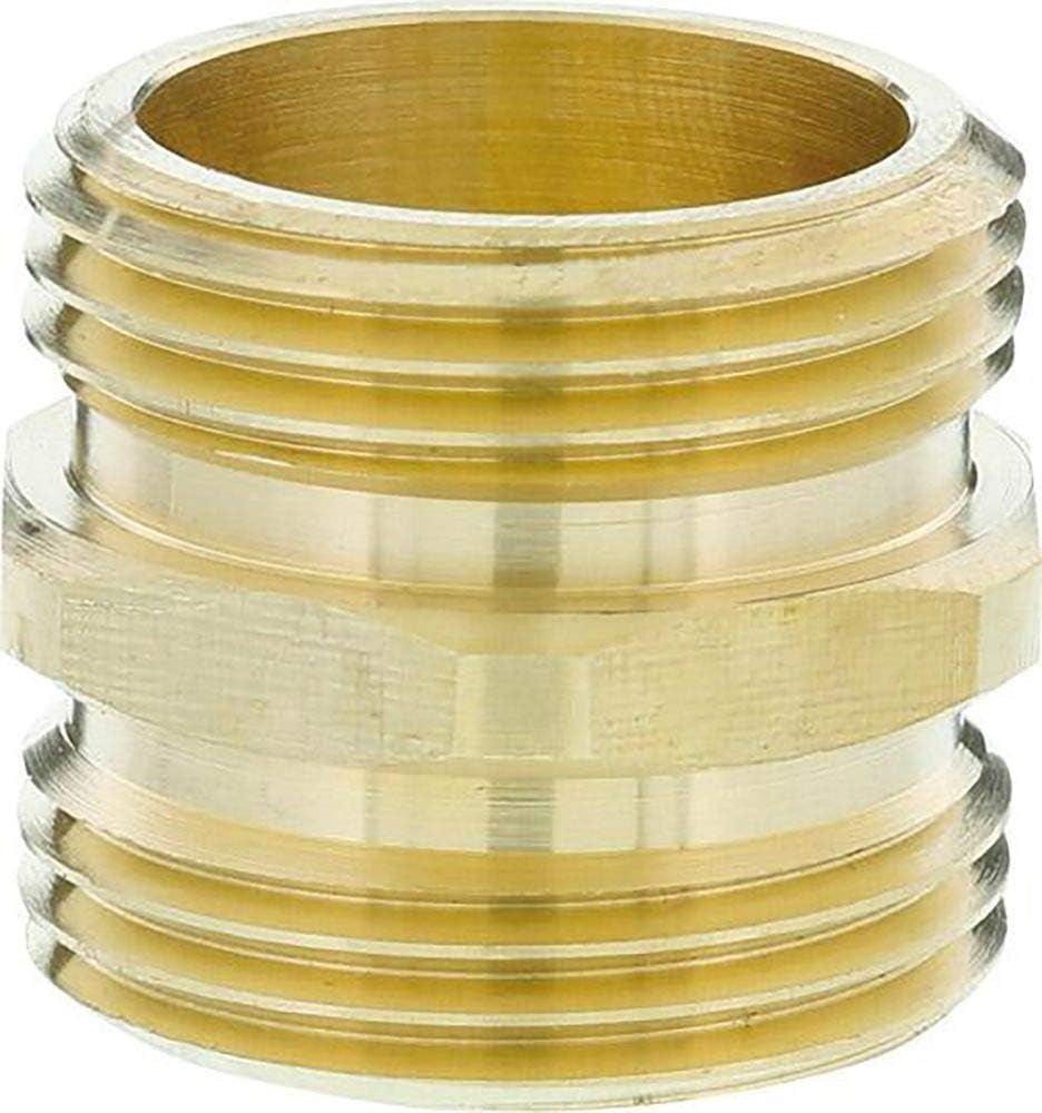Gardena Messing-Gewindenippel: Messing-Anschluss für beidseitigen Anschluss, z.B. zu Pumpen, Rohrgewinde 26,5 mm (G 3/4 Zoll) (7260-20)
