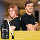 Bio-Haarwachstumsöl 5 % – Lösung zur äußerlichen Anwendung – Haarwachstum und -verdichtung – Für männlichen Haarausfall und dünner werdendes Haar – Reaktiviert schrumpfende Follikel – Präziser Pumpspender, 60 ml Haarpflege Naty Shop