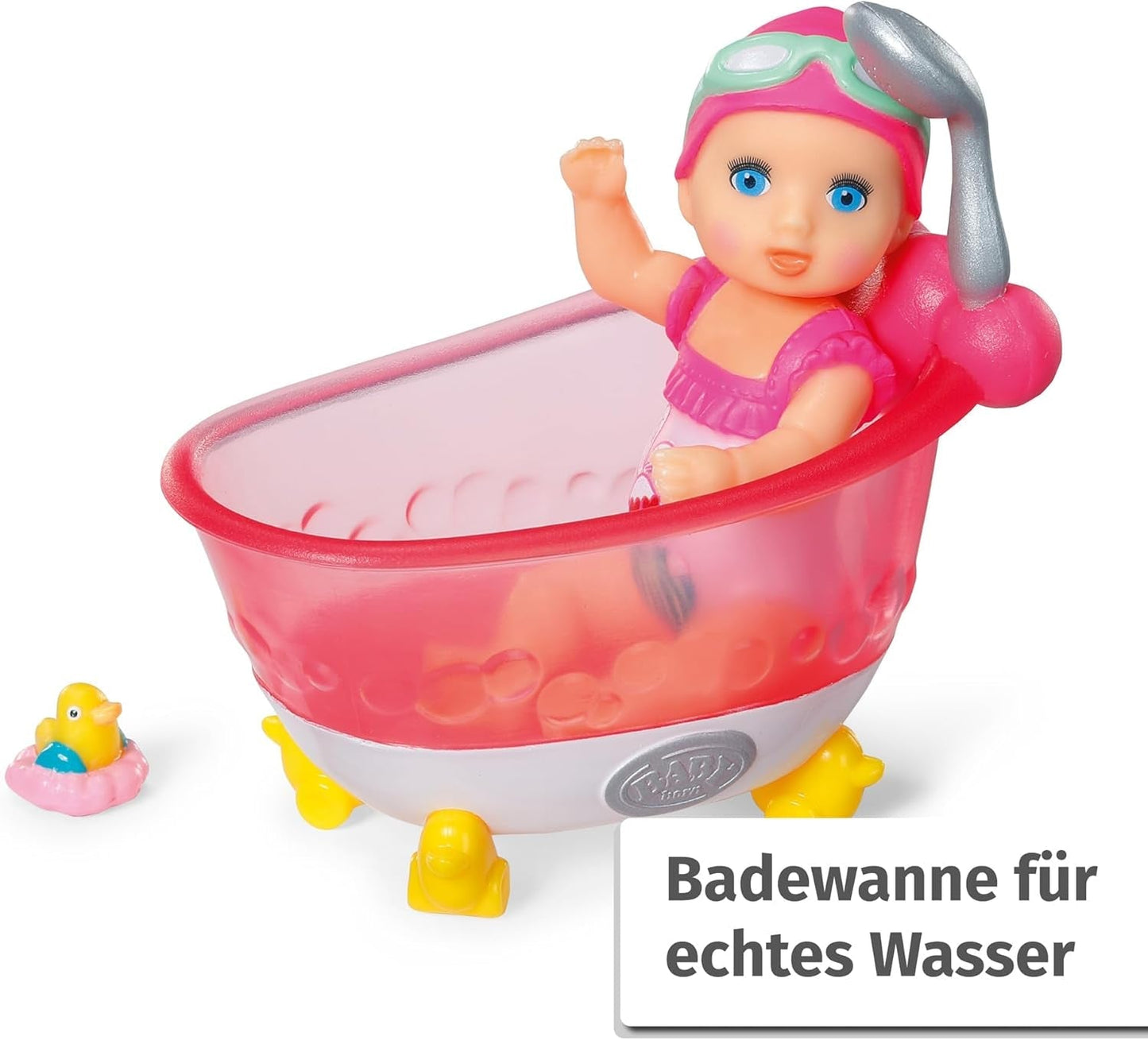 BABY Born Minis Badewannen-Spielset mit Minis-Puppe Amy und Ente, 906101 Zapf Creation Dolls Naty Shop