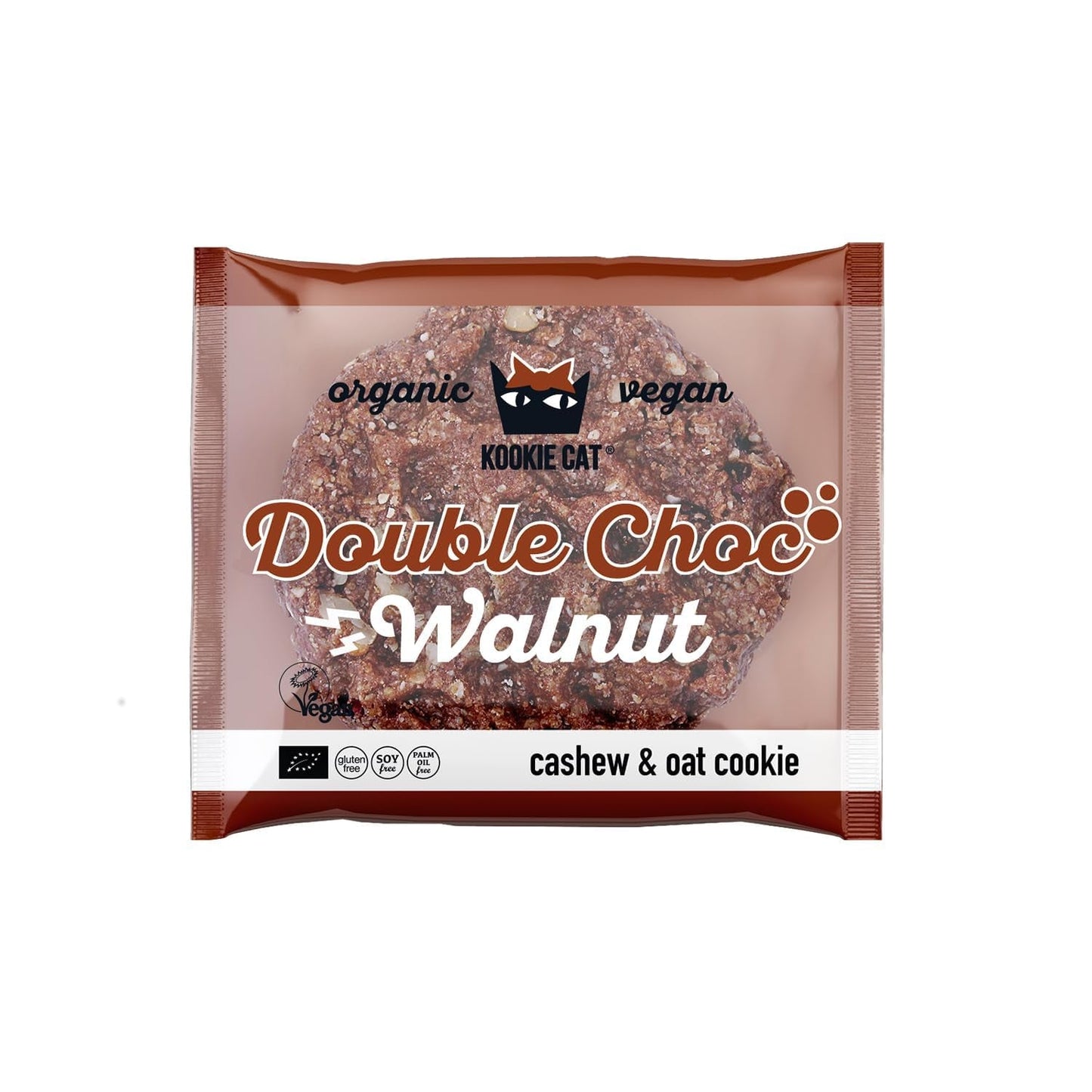 Doppelnussschokolade – Vegan, glutenfrei, sojafrei, Bio-Cashew- und Haferkekse – 12 x 50 g Multipack (2er-Pack)