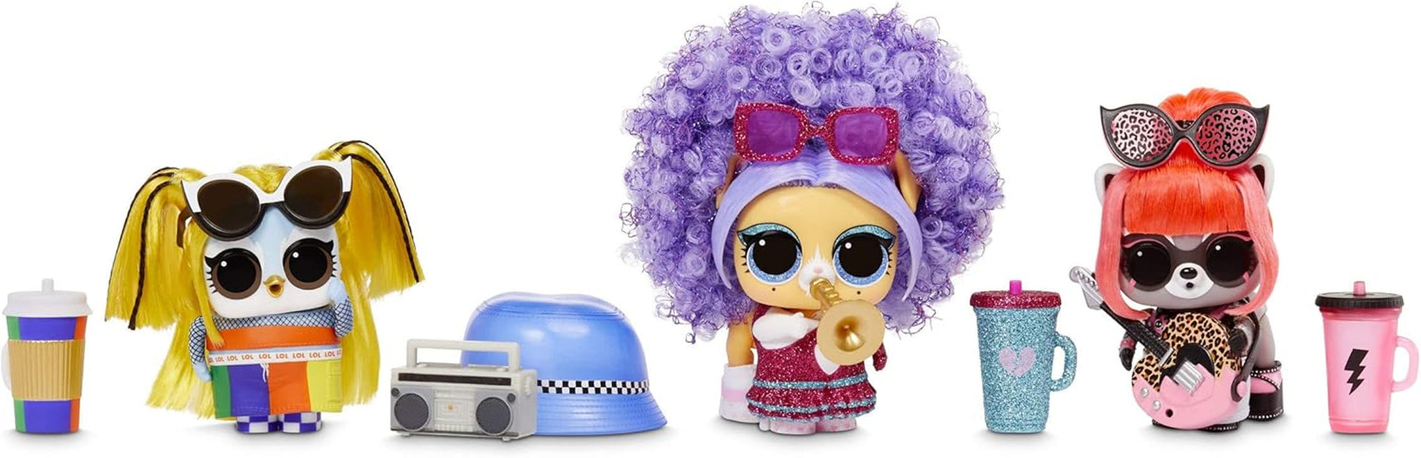 LOL Überraschung! 567080E7C Remix Pets – Sammlerstück – 9 Überraschungen mit Naturhaar, Accessoires und Überraschungstexten