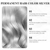 Haarfärbemittel Grau Silber Natürliche Haarfärbecreme für Silbergrau, Graue Haarfärbecreme Silbergrau, Silbergraue Naturhaarfärbecreme Graue Haarfärbemittel für alle Haartypen mit 1 Kopfhautmassagegerät (100 ml) Haarfärbemittel Naty Shop