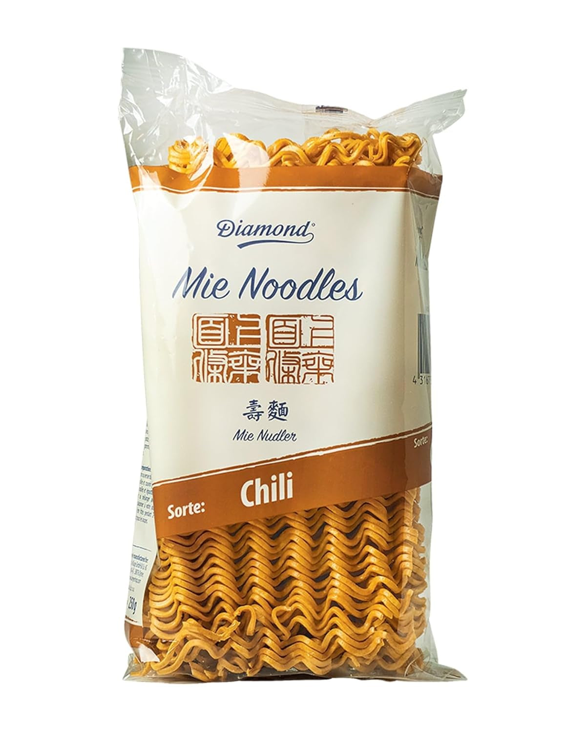 DIAMOND Mie Chili Noodles, Weizennudeln mit Chilipulver, ohne Ei, schnell und einfach, vegetarisch – 1 x 250 g