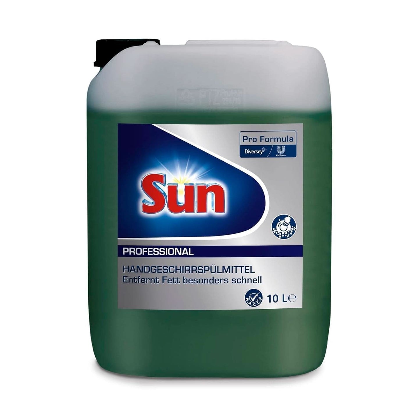 Sun Professional, manuelles Geschirrspülmittel – Hochwirksame Fettentfernung, mit frischem Zitrusduft, 10 Liter Küchenreiniger Naty Shop
