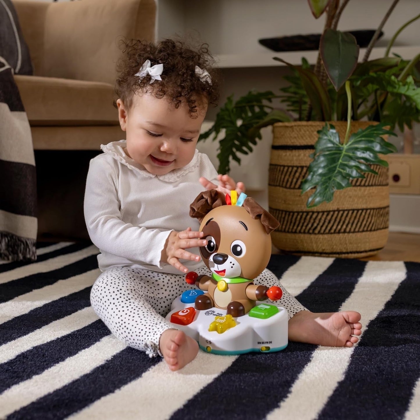 Baby Einstein, Drum & Learn Dean Musikalisches Lernspielzeug – Multisensorisches Babyspielzeug, 2 Spielmodi, Farben, Formen und Instrumente, über 50 Geräusche, ab 6 Monaten Babyspielzeug Naty Shop